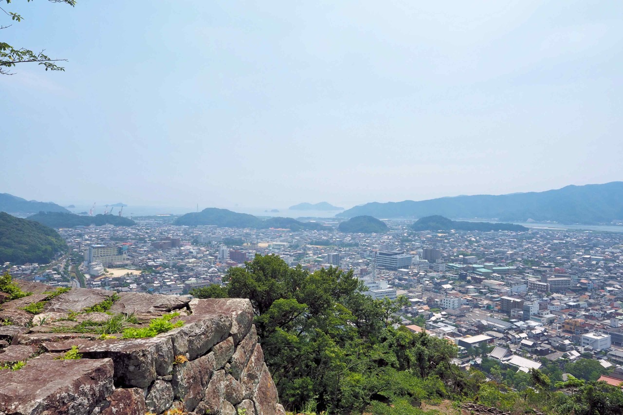 佐伯城 - 本丸からの眺め